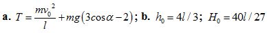 Bài tập Vật lý lớp 10: Định luật bảo toàn cơ năng