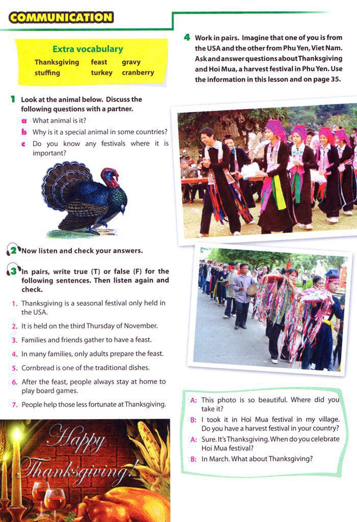 Looking Back - Project Unit 9 Lớp 7 Trang 34 SGK Skills 2 Unit 9 Lớp 7 Trang 33 SGK