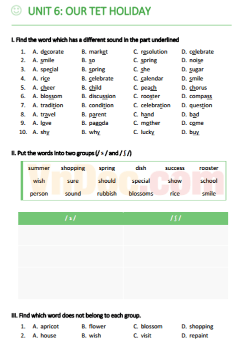 Bài tập Tiếng Anh lớp 6 Chương trình mới Unit 7: TELEVISION Bài tập Tiếng Anh lớp 6 Chương trình mới Unit 7: TELEVISION có đáp án