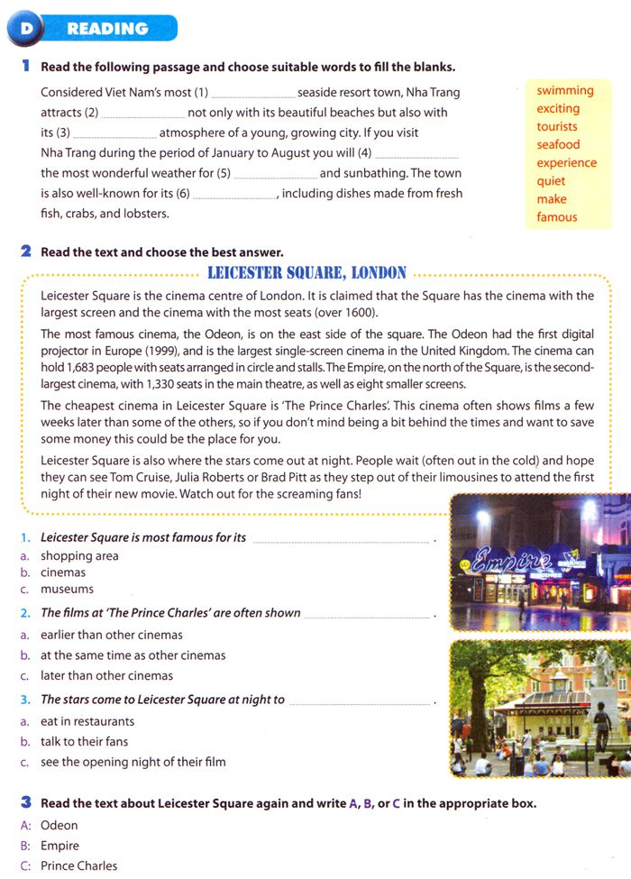 Bài giảng môn Tiếng Anh lớp 6 Unit 9: Cities of the world