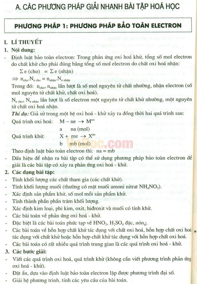 Kỹ thuật mới giải nhanh bài tập hóa học - Tập 1: Hóa học đại cương Kỹ thuật mới giải nhanh bài tập hóa học - Tập 1: Hóa học đại cương