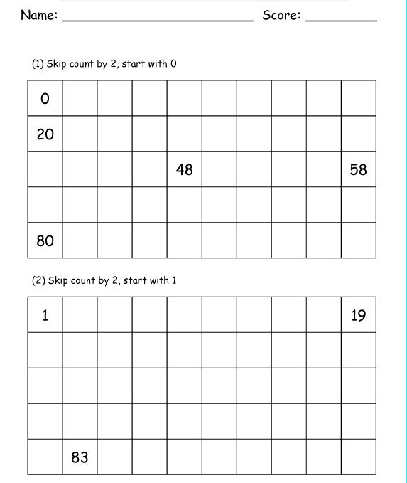 Bài tập Toán lớp 1 Song ngữ Việt - Anh