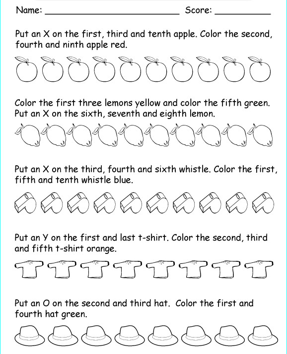 Bài tập Toán Tiếng Anh lớp 1: Ordinal Numbers có đáp án