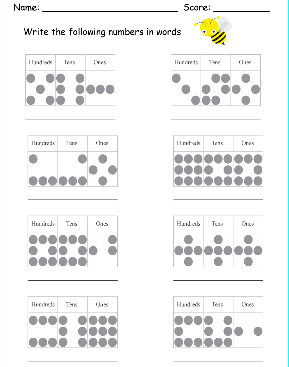 Đề thi học kỳ 2 môn Toán lớp 2 Toán song ngữ lớp 2: Các số trong phạm vi 1000