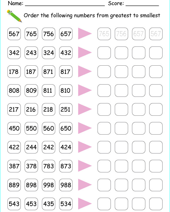 Phép cộng (không nhớ) trong phạm vi 1000 Phép trừ (không nhớ) trong phạm vi 1000