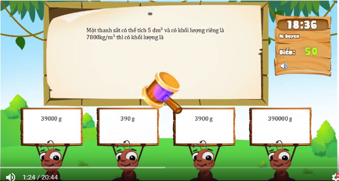 Đề thi Violympic vật lý lớp 6 vòng 8