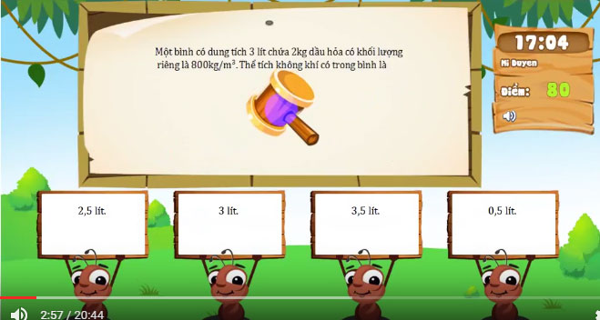 Đề thi violympic vật lý vòng 8 lớp 6 năm 2017