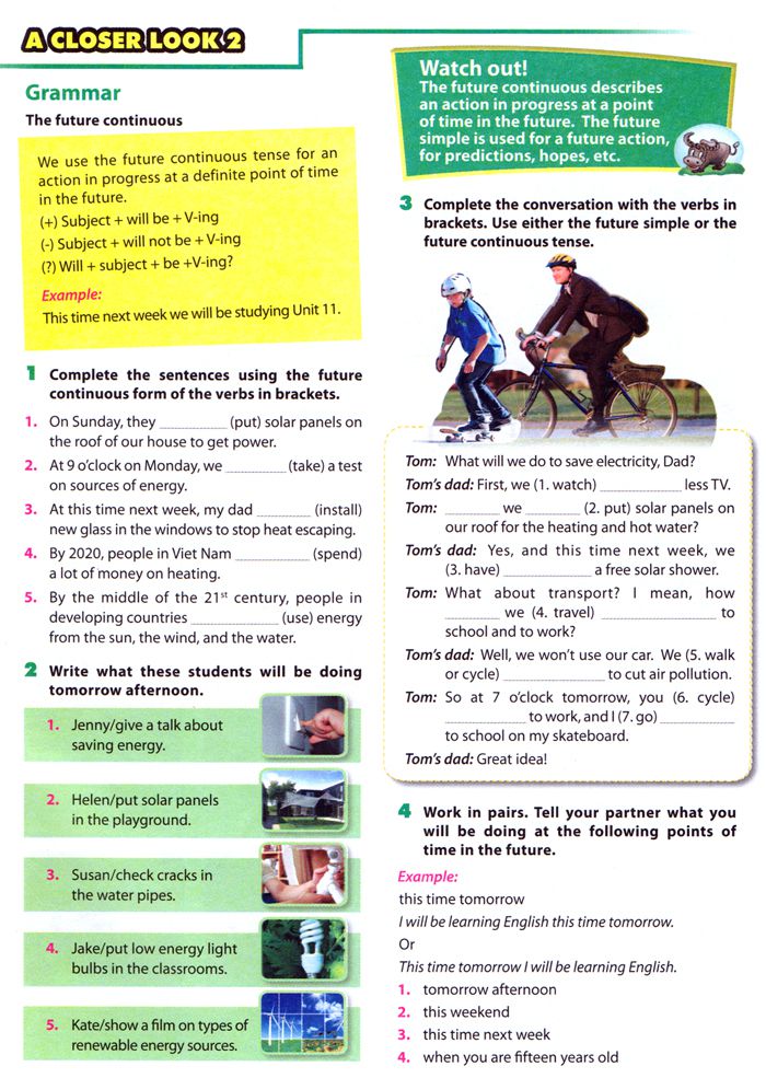 Bài tập tiếng Anh lớp 7 Thí điểm Unit 10