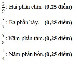 Đề thi giữa học kì 2 môn Toán