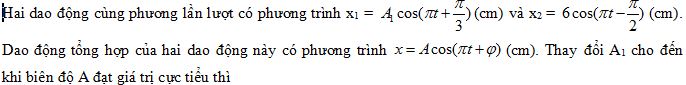 Đề thi học kì 2 môn Vật lý lớp 12