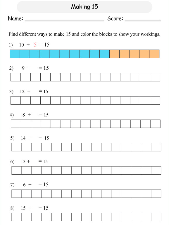 Toán tiếng anh lớp 1
