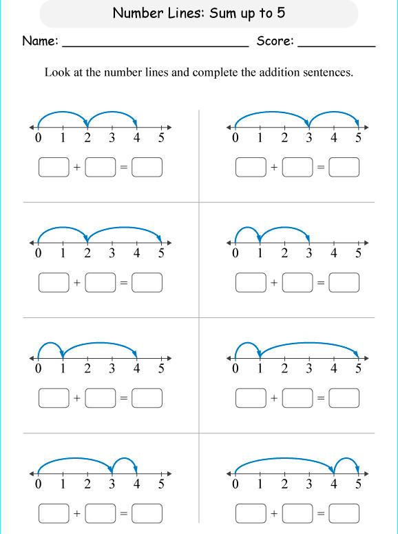 Bài tập Toán Tiếng Anh lớp 1 ADDITION có đáp án
