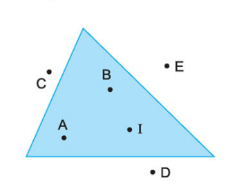 Điểm ở trong, điểm ở ngoài một hình Giải bài tập trang 133, 134 SGK Toán 1