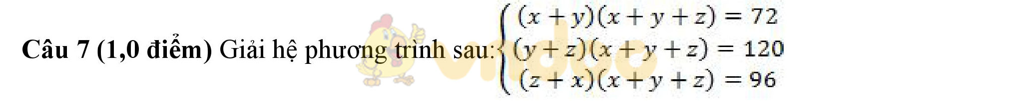 Đề thi giữa học kì 2 môn Toán lớp 9