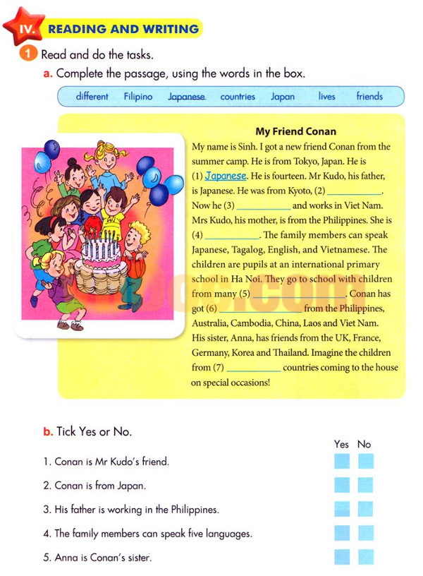 Bài tập tiếng Anh lớp 5 unit 1 A Summer Camp có đáp án