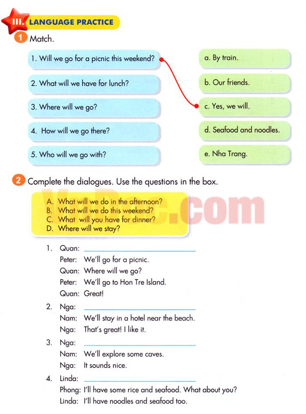 Tiếng Anh lớp 5 Chương trình mới Unit 5