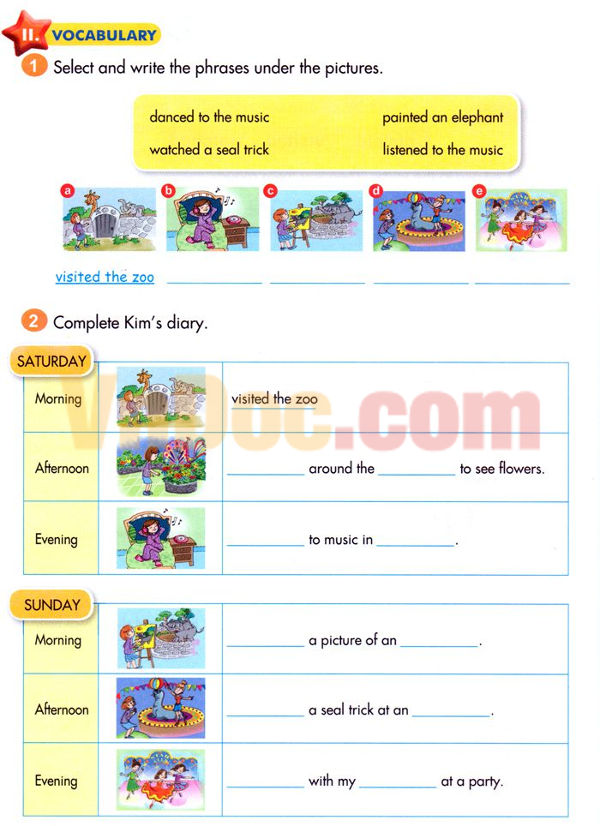 Tiếng Anh lớp 5 Chương trình mới Unit 6 A VISIT TO THE ZOO