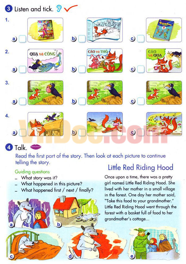 Bài tập Tiếng Anh lớp 5 Chương trình mới Unit 14 MY FAVOURITE STORIES