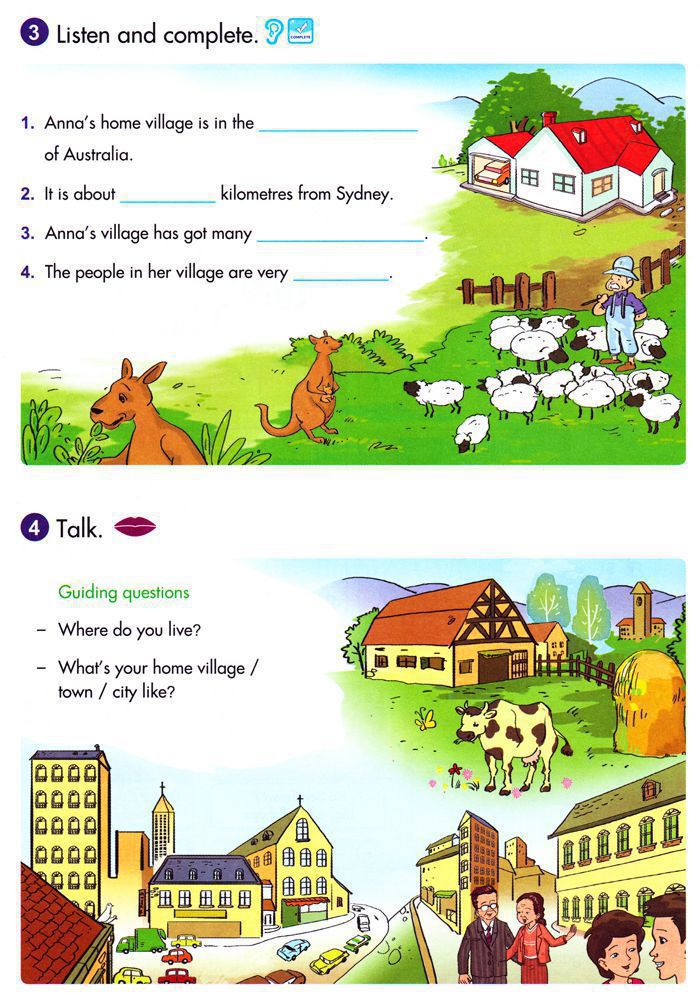 Từ vựng Tiếng Anh lớp 5 Chương trình mới Unit 18 LIFE IN THE VILLAGE AND CITY Bài tập Tiếng Anh lớp 5 Chương trình mới Unit 18 LIFE IN THE VILLAGE AND CITY