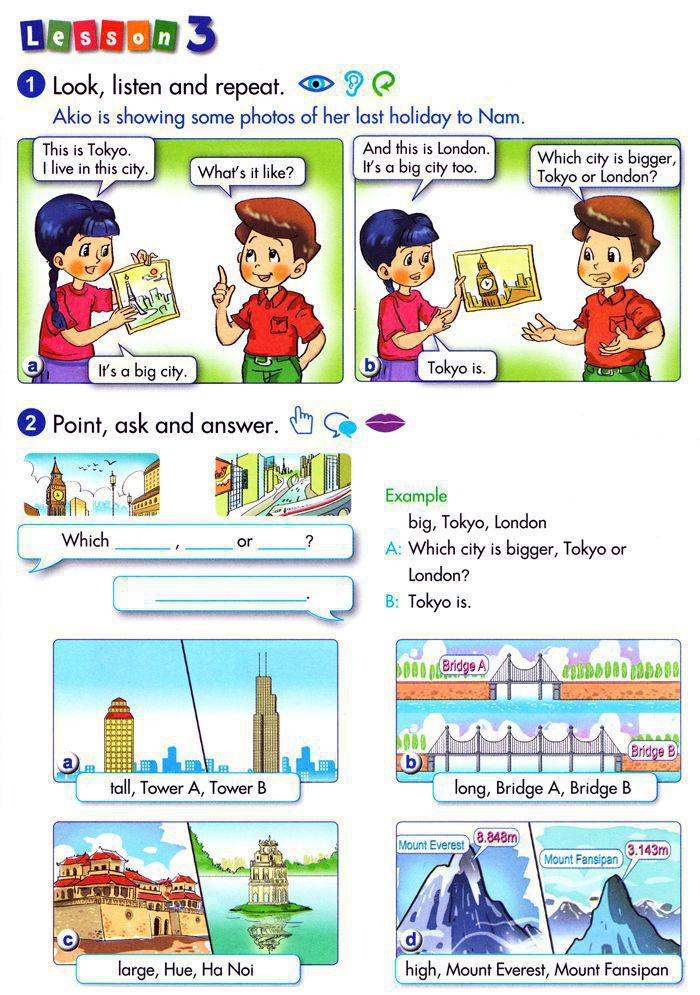 Giải bài tập sgk Tiếng Anh lớp 5 Chương trình mới Unit 18 LIFE IN THE VILLAGE AND CITY Để học tốt Tiếng Anh lớp 5 Chương trình mới Unit 18 LIFE IN THE VILLAGE AND CITY