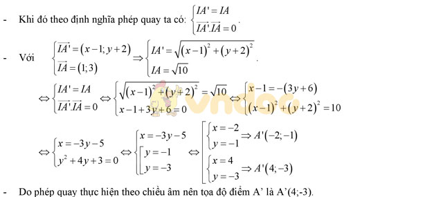 Bài tập phép quay - phép vị tự Bài tập phép quay - phép vị tự