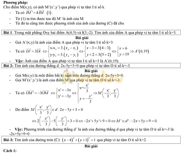 Bài tập phép quay - phép vị tự Bài tập phép quay - phép vị tự