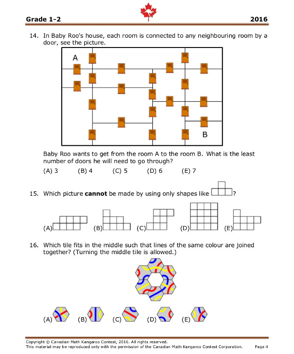 Tài liệu kỳ thi Math Kangaroo lớp 1 - 2 Thông tin kì thi Toán Quốc tế Kangaroo Math IKMC 2017
