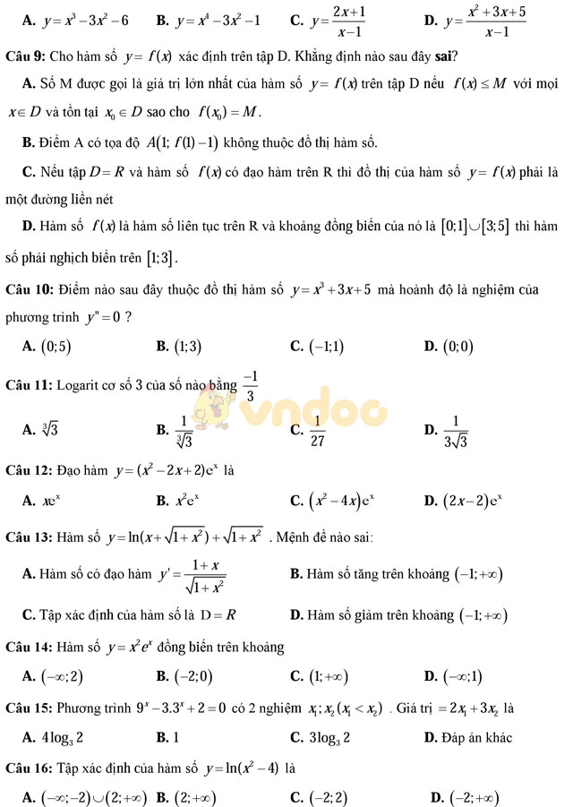 Tuyển tập 30 đề thi thử THPT Quốc gia môn Toán trắc nghiệm năm 2017 (có lời giải chi tiết)