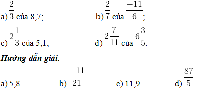 Giải bài tập trang 51, 52, 53 SGK Toán lớp 6 tập 2