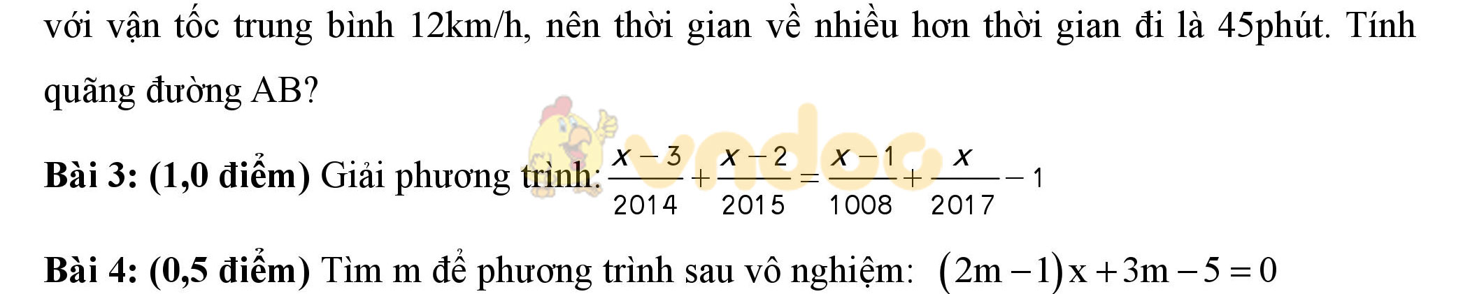 Đề kiểm tra 1 tiết học kì 2 môn Toán đại số lớp 8 Đề kiểm tra 1 tiết học kì 2 môn Toán đại số lớp 8