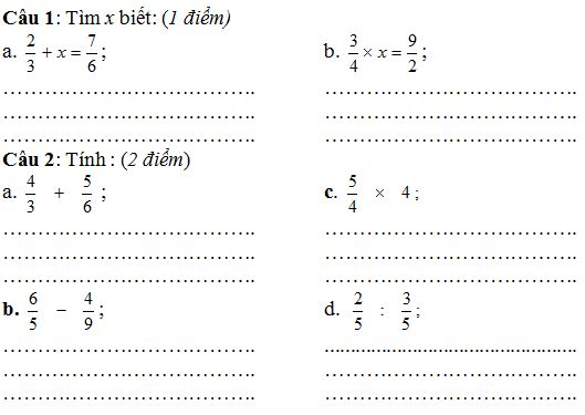 Đề thi học kì 2 môn Toán