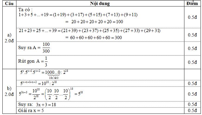 Đề thi học sinh giỏi môn Toán lớp 6