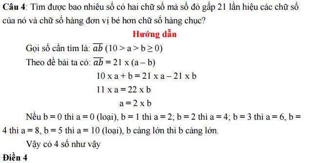 Những bài toán trọng điểm thi Violympic 