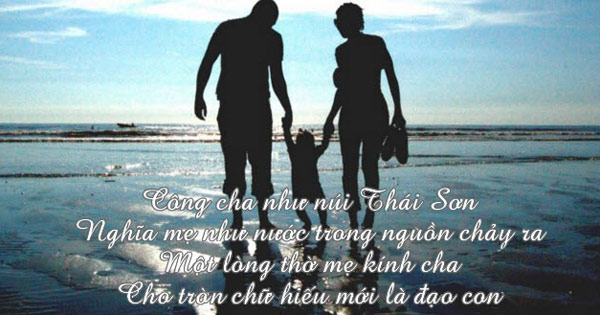 Giải thích ý nghĩa bài ca dao "Công cha như núi Thái Sơn. Nghĩa mẹ như nước trong nguồn chảy ra”