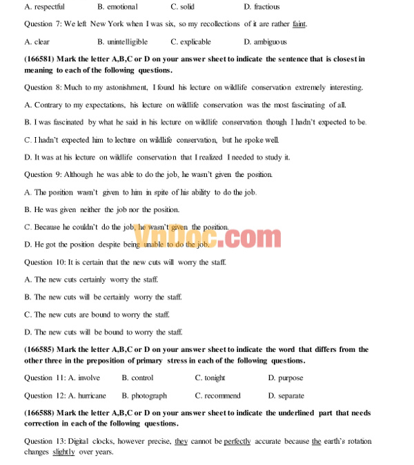 Đề thi thử THPT Quốc gia năm 2017 môn Tiếng Anh trường THPT Chuyên Quốc học Huế Đề thi thử THPT Quốc gia năm 2017 môn Tiếng Anh trường THPT Chuyên Quốc học Huế có đáp án