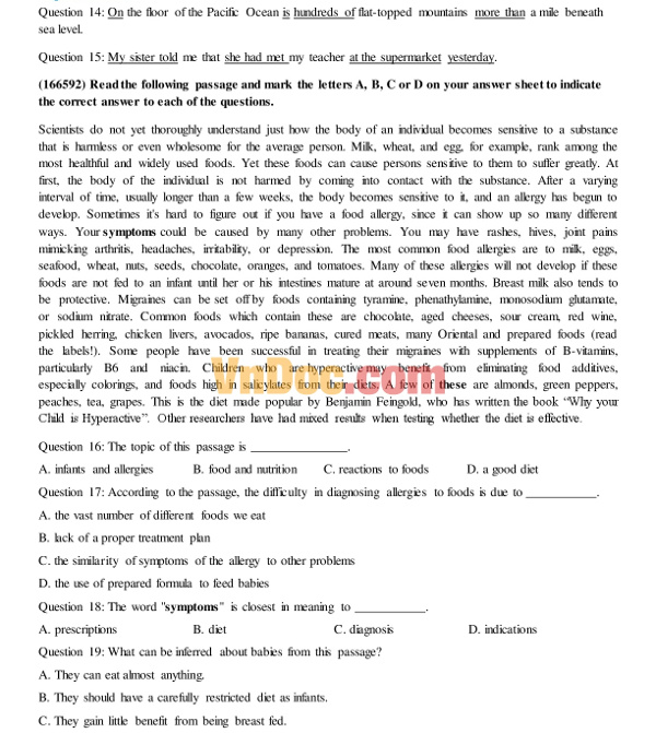 Đề Thi Thử Tiếng Anh THPT Quốc Gia 2017 có đáp án Đề Thi Thử Tiếng Anh THPT Quốc Gia 2017