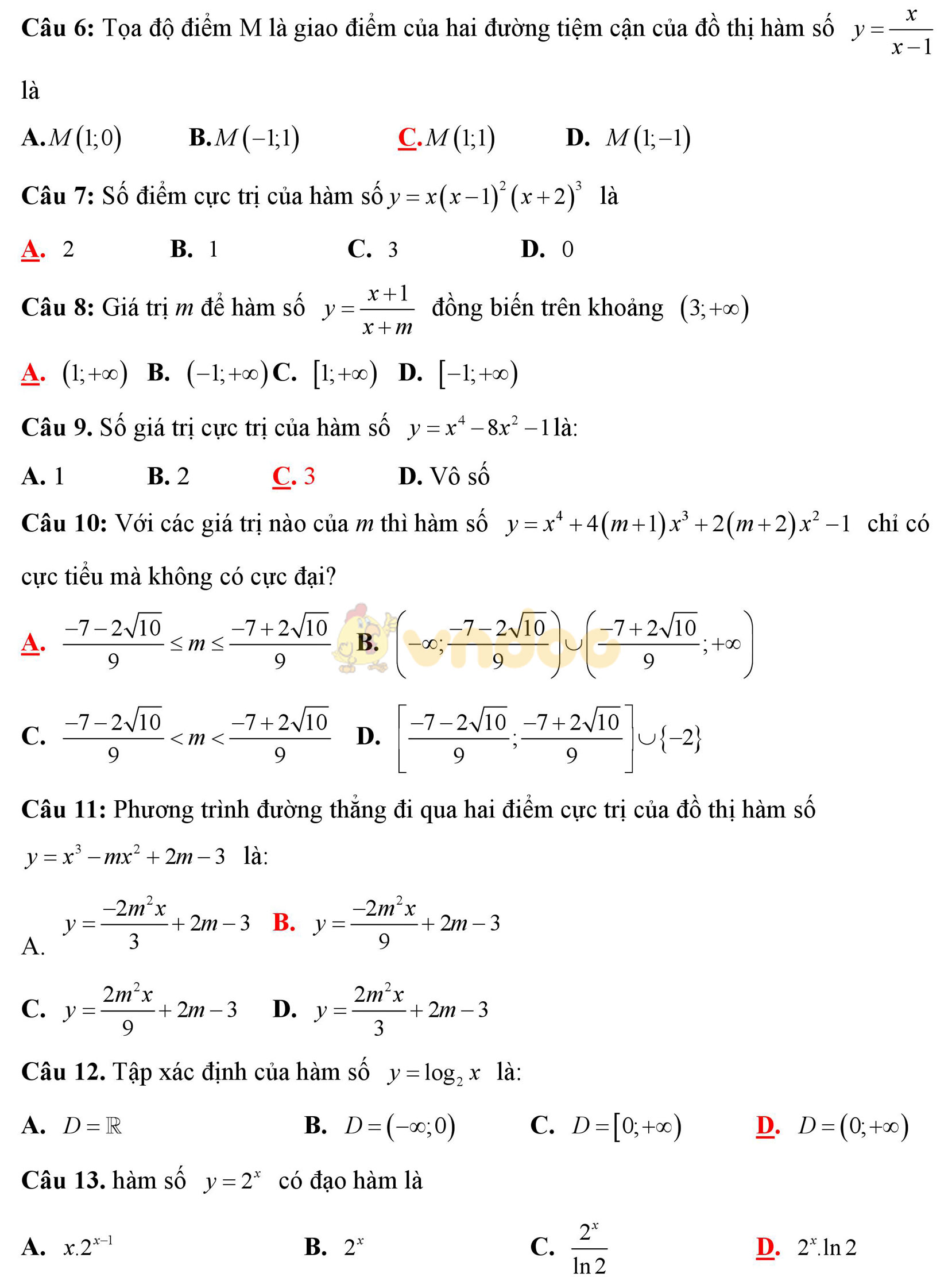 Đề thi thử THPT Quốc gia năm 2017 môn Toán