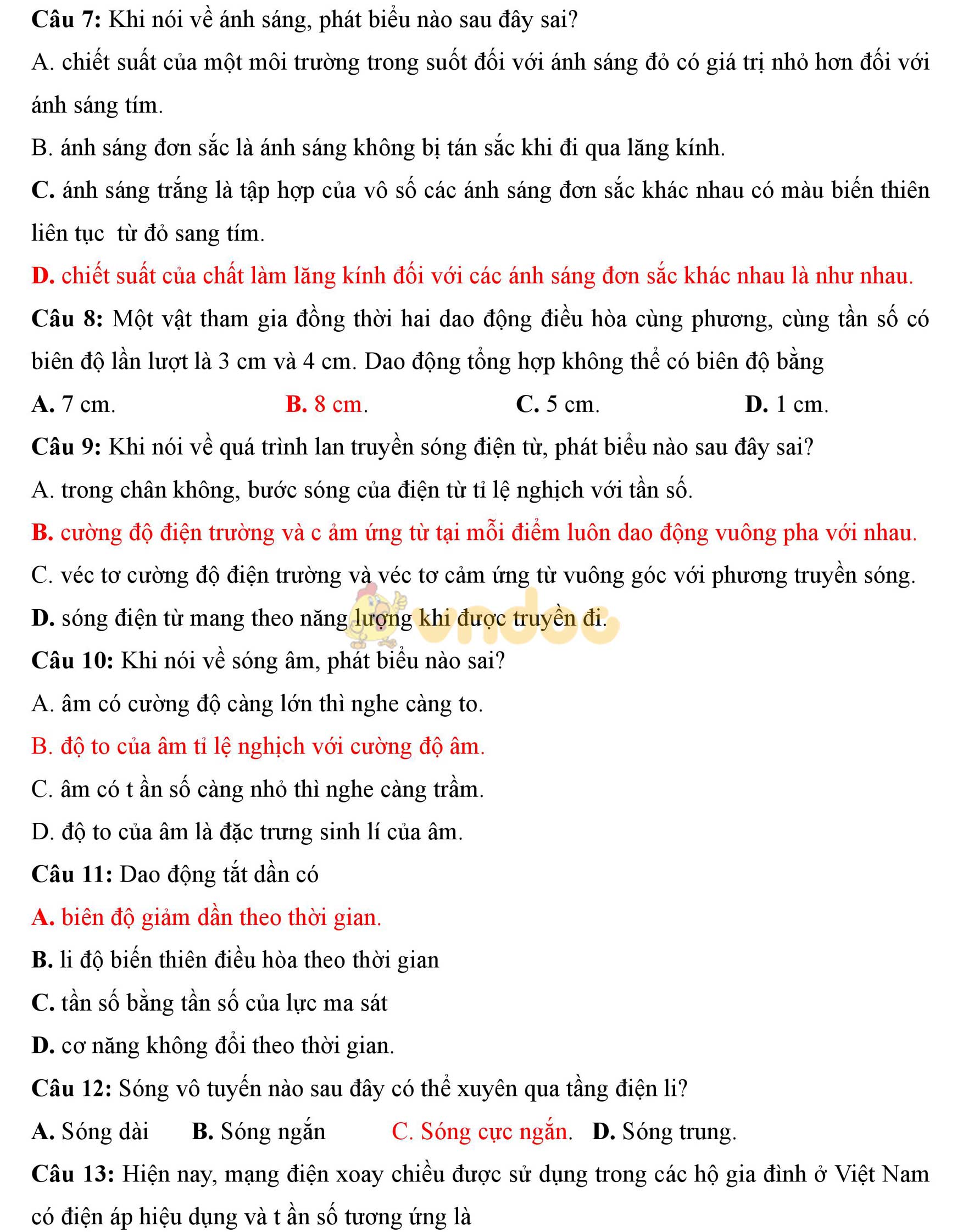 Đề thi thử THPT Quốc gia năm 2017 môn Vật lý