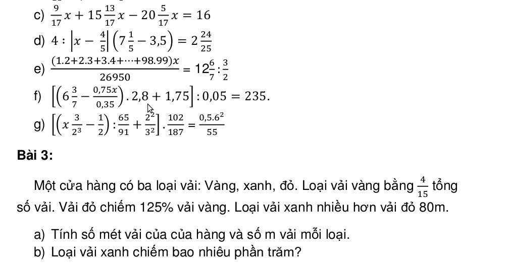 Tuyển tập đề thi ôn tập môn Toán lớp 6 năm 2016 - 2017 Tuyển tập đề thi ôn tập môn Toán lớp 6 năm 2016 - 2017