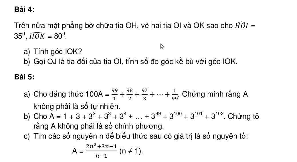 Tuyển tập đề thi ôn tập môn Toán lớp 6 năm 2016 - 2017 Tuyển tập đề thi ôn tập môn Toán lớp 6 năm 2016 - 2017