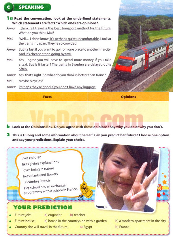 Giải bài tập Tiếng Anh lớp 7 Chương trình mới Unit 11 TRAVELLING IN THE FUTURE