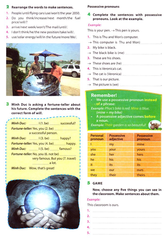 Tiếng Anh lớp 7 Chương trình mới Unit 11 Tiếng Anh lớp 7 Chương trình mới Unit 11 TRAVELLING IN THE FUTURE