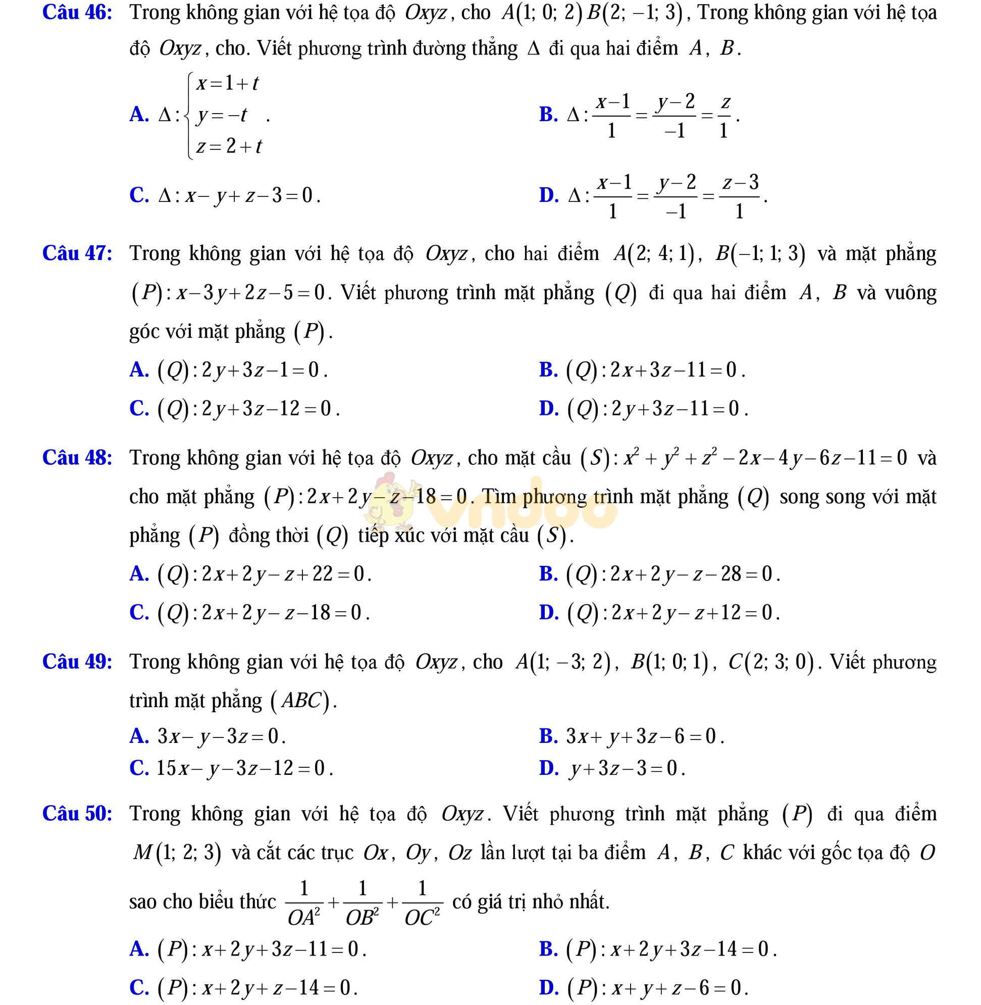 Đề thi thử THPT Quốc gia năm 2017 môn Toán