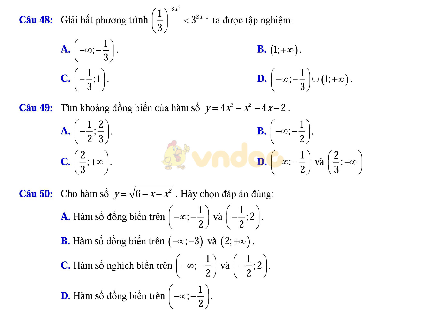 Đề thi thử THPT Quốc gia năm 2017 môn Toán