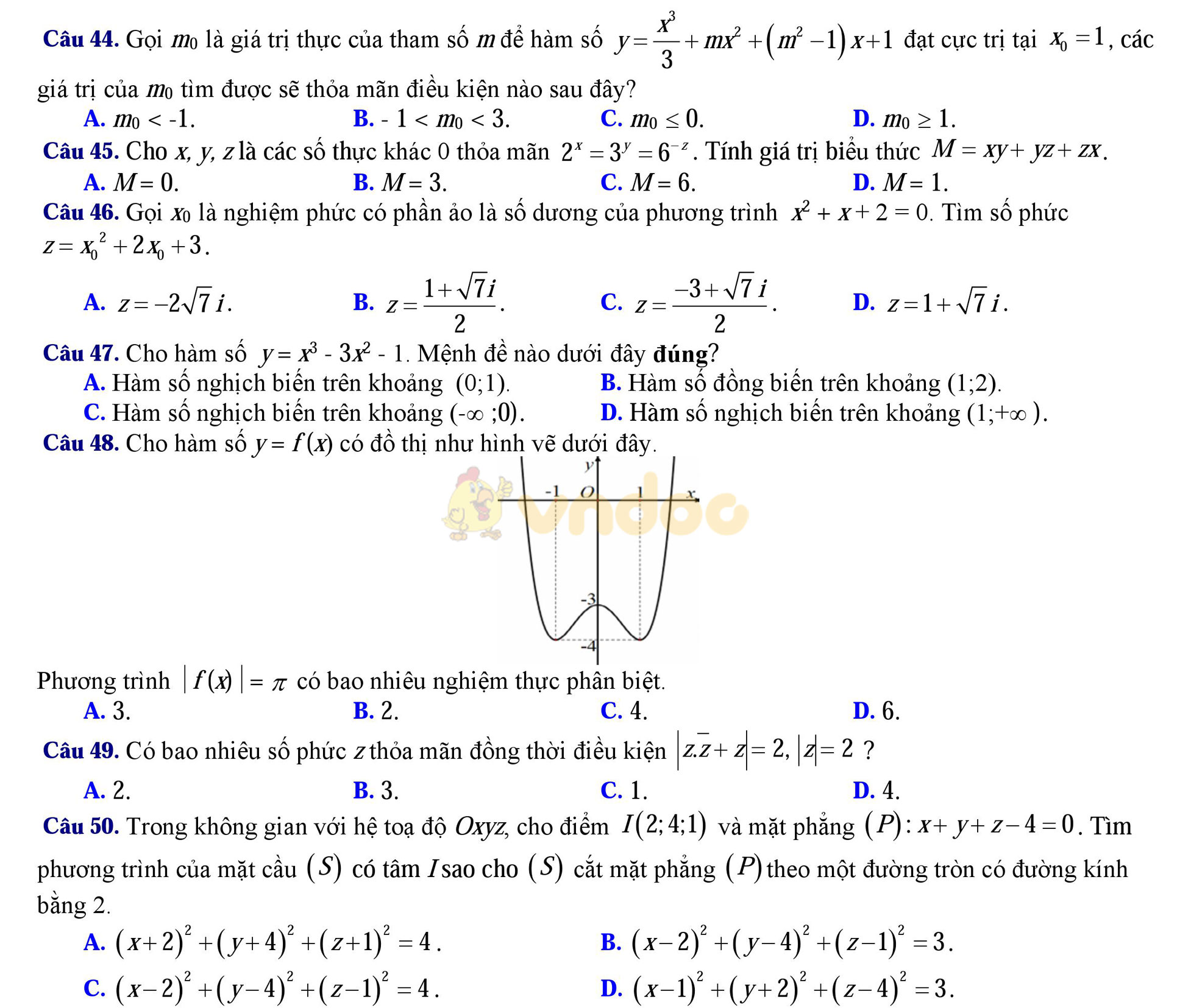 Bộ đề thi thử THPT Quốc gia năm 2017 môn Toán