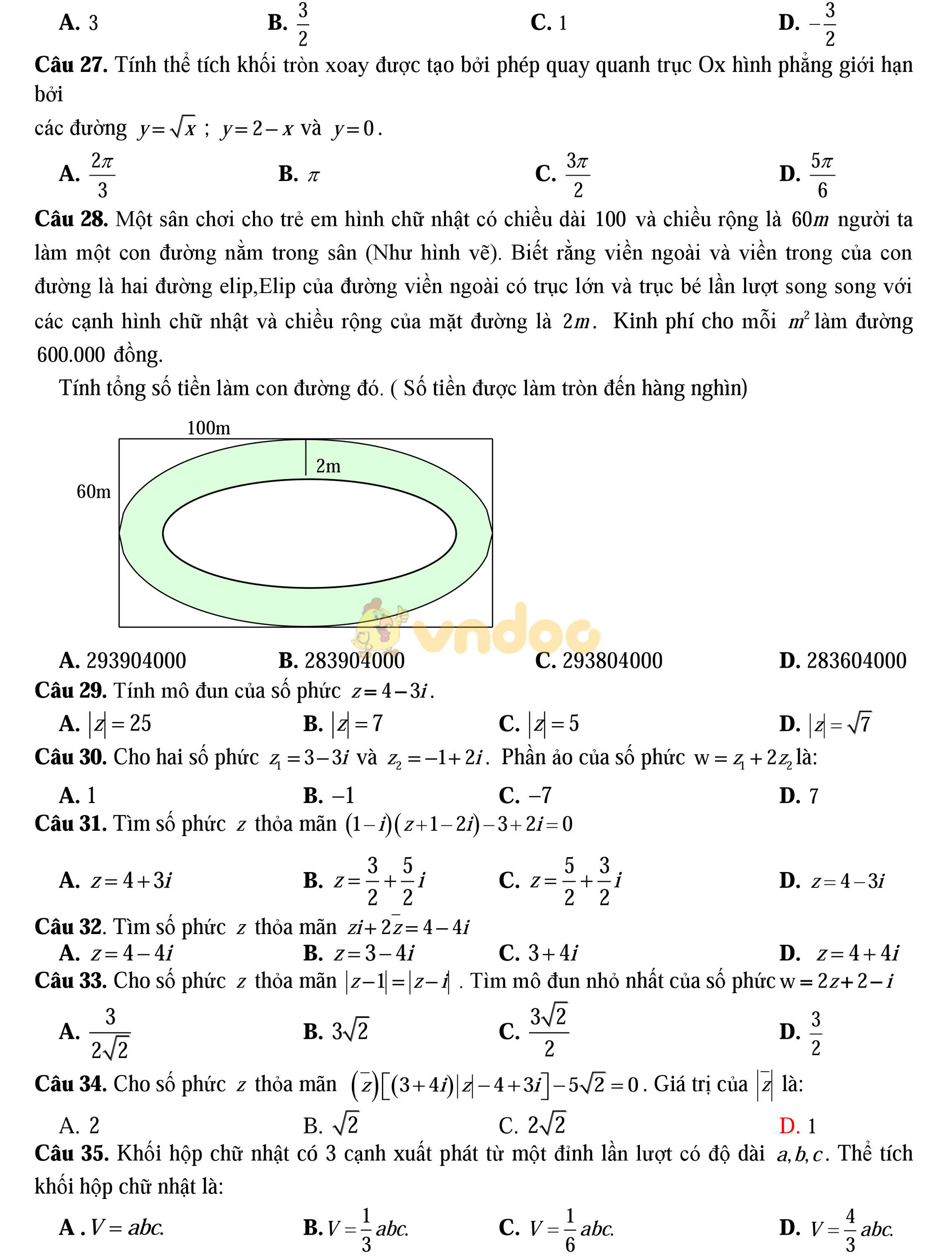 Bộ đề thi thử THPT Quốc gia năm 2017 môn Toán