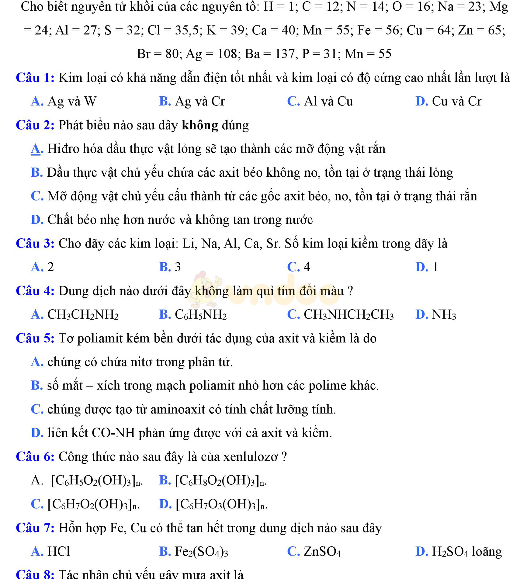 Đề thi thử THPT Quốc gia năm 2017 môn Hóa học Đề thi thử THPT Quốc gia năm 2017 môn Hóa học