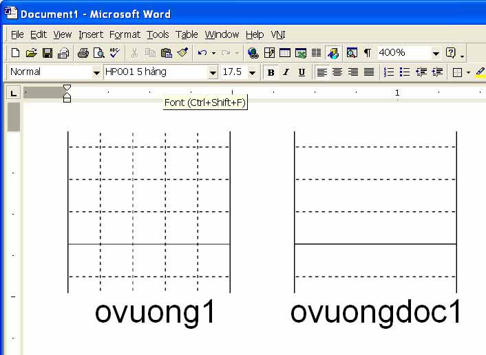 Mẫu font chữ tập viết tiểu học