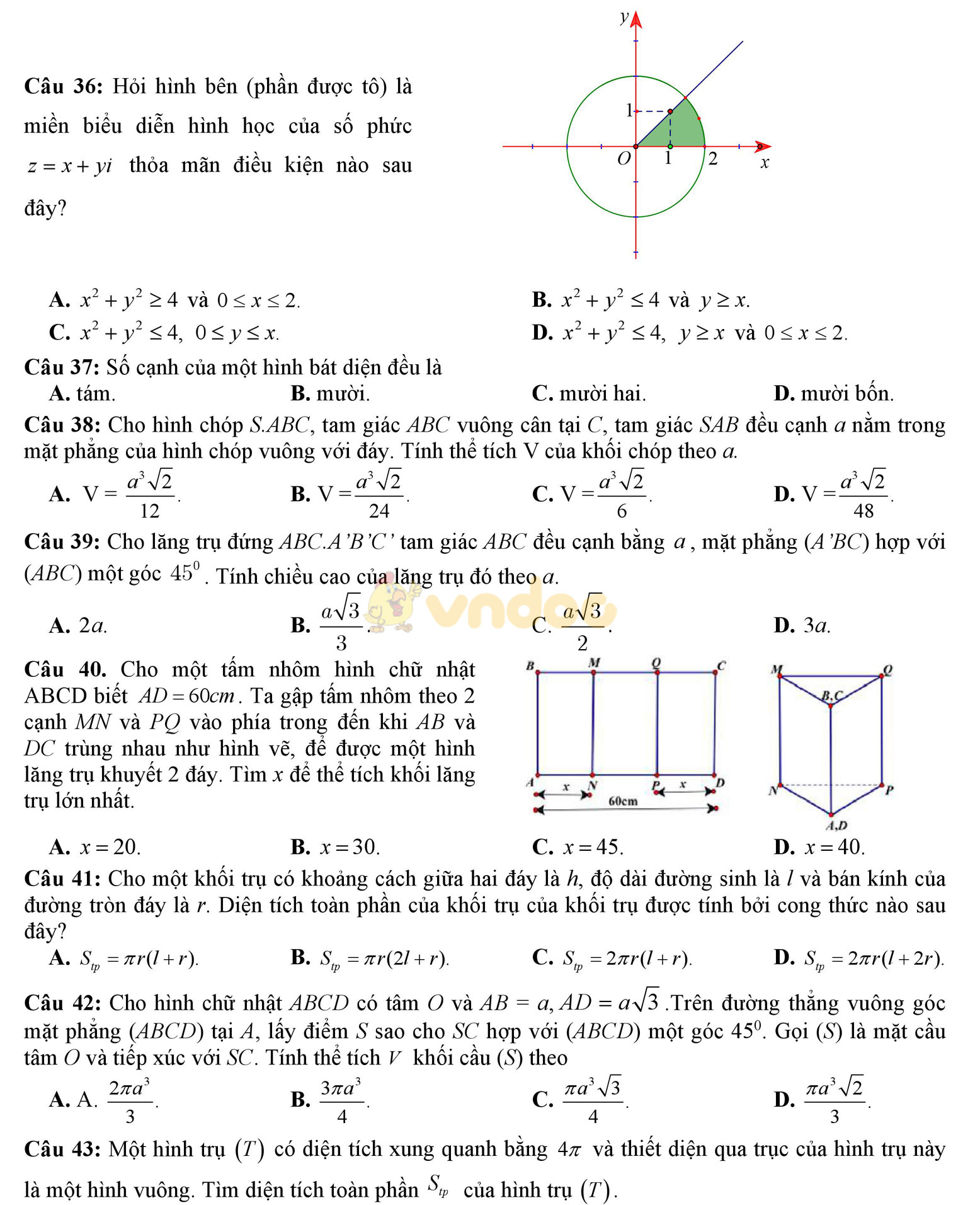 Bộ đề thi thử THPT Quốc gia năm 2017 môn Toán