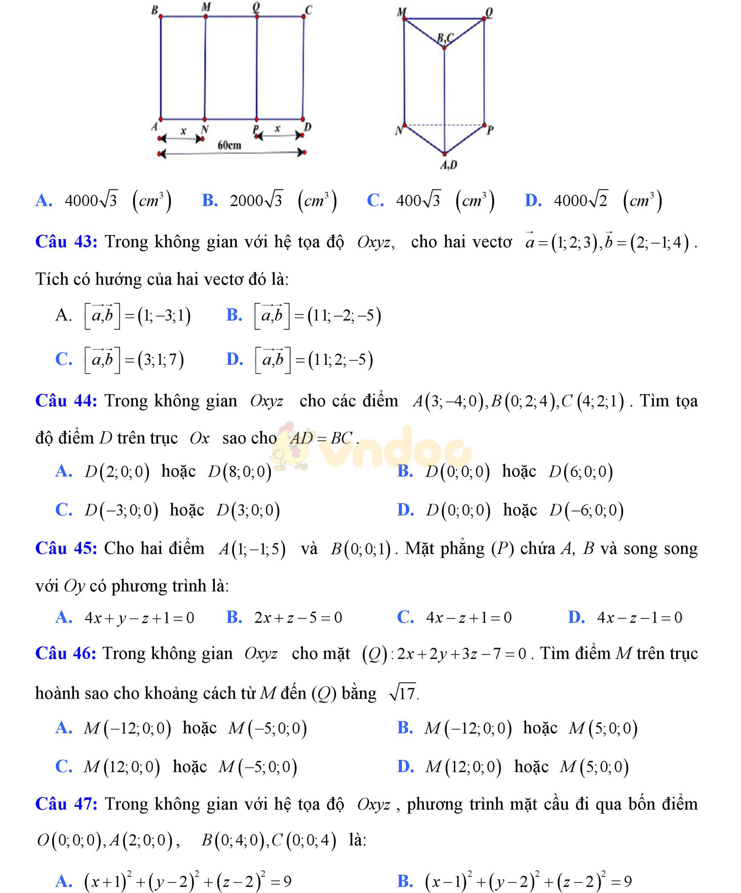 Đề thi thử THPT Quốc gia năm 2017 môn Toán